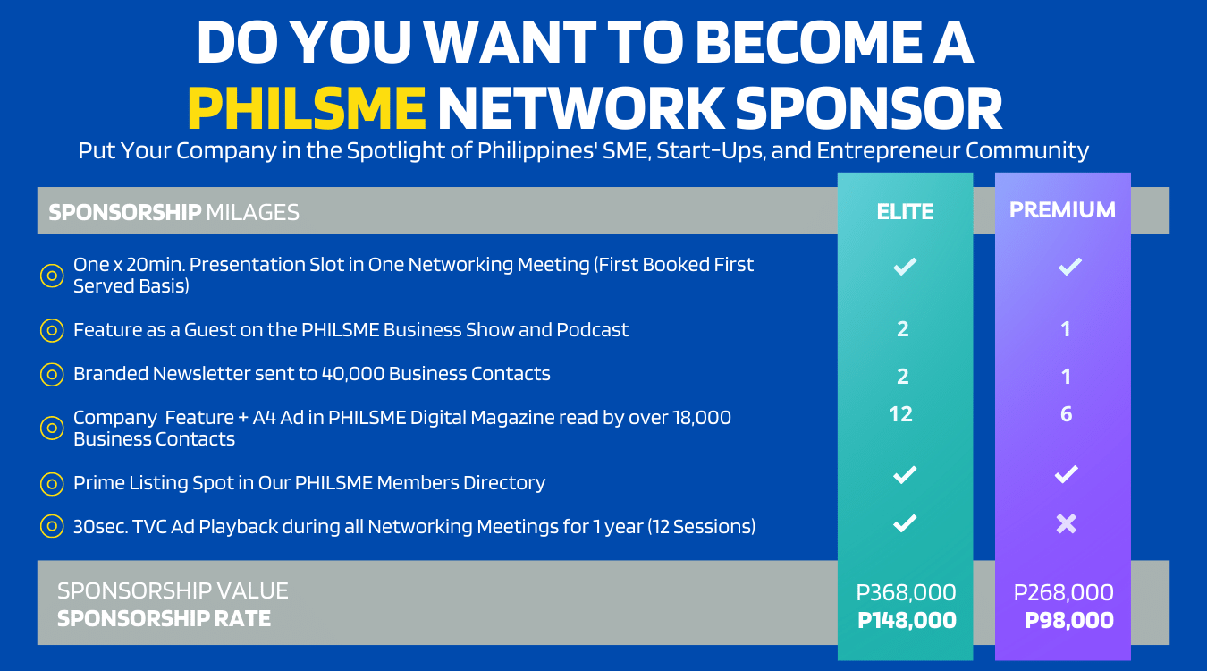 Do You Want to Become a PHILSME Network Sponsor?