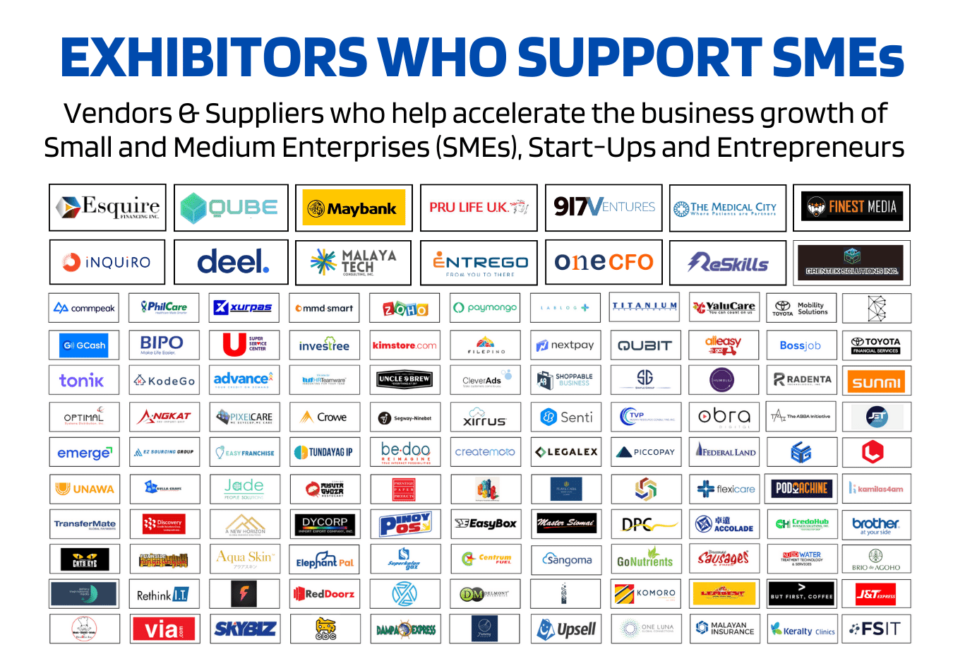 Exhibitors Who Support SMEs