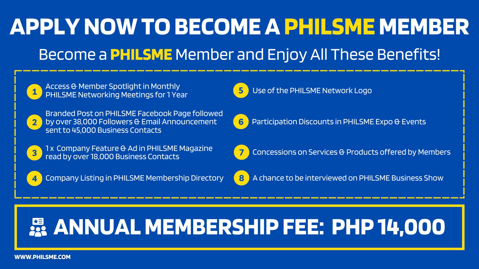 Become a PHILSME Network Member and Enjoy These Promotions